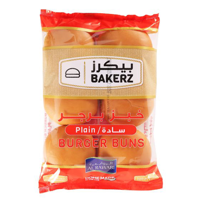 AL RAWABI BURGER BUNS PLAIN 6X67GM