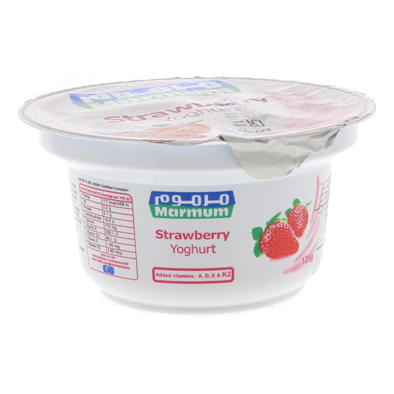 MARMUM STRAWBERRY FRUIT YOGHURT 125GM