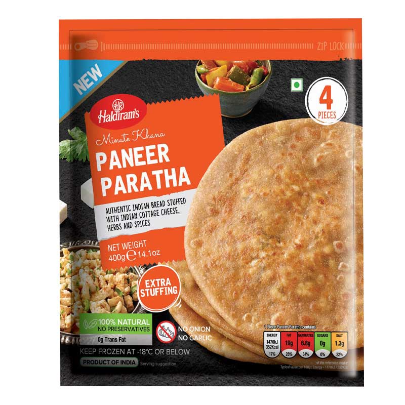 HALDIRAMS PANEER PARATHA 400GM