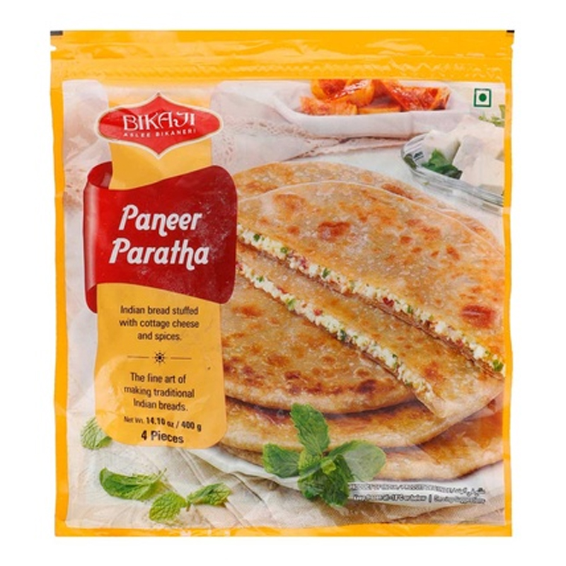 BIKAJI PANEER PARATHA 400GM 4PC