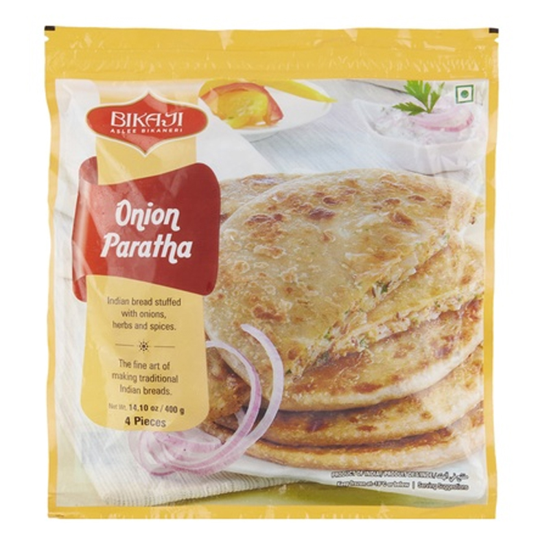 BIKAJI ONION PARATHA 400GM 4PC