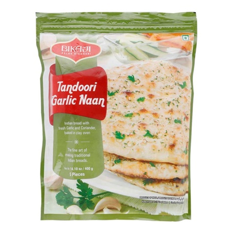 BIKAJI TANDOORI  NAAN GARLIC 5PC