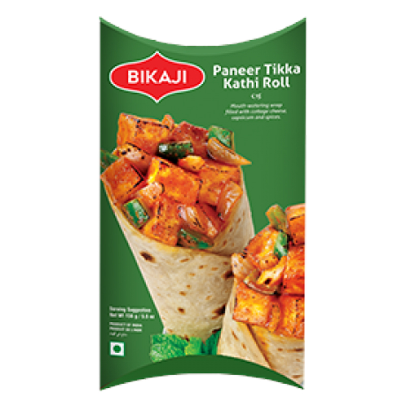 BIKAJI PANEER TIKKA KATHI ROLL 360GM 6PC