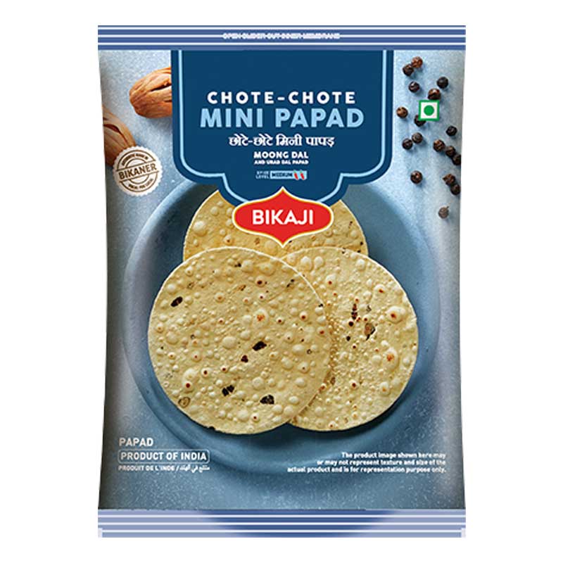 BIKAJI PAPAD MINI 100GM