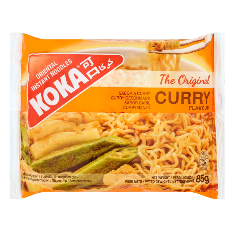 KOKA NOODLES CURRY  FLAVOUR 5X85GM