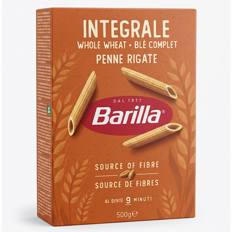 BARILLA INTGRLI PENNE RIGATE 500GM