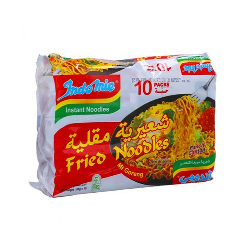 INDOMIE FRIED NOODLES 10X80GM
