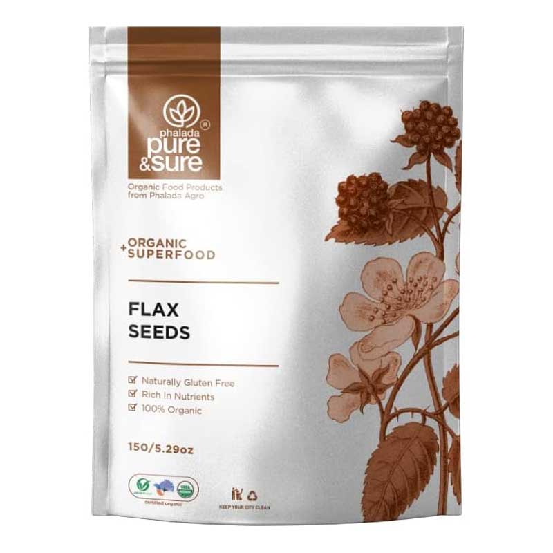 PURE &amp; SURE  ORGANIC FLAX SEEDS  150GM