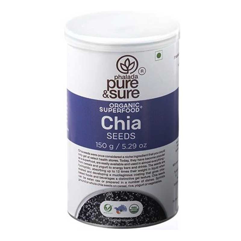 PURE &amp; SURE  ORGANIC CHIA SEEDS 150GM