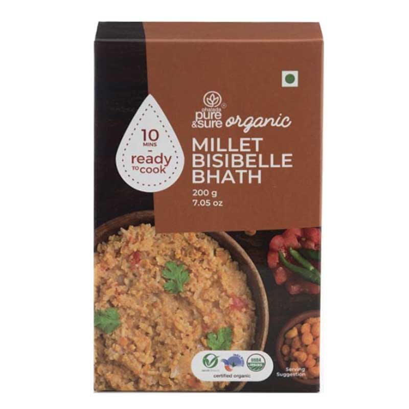 PURE &amp; SURE  ORGANIC MILLET BISI BELE BATH  200GM