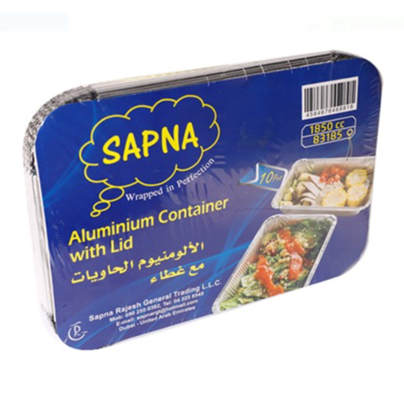 SAPNA ALUMINIUM CONTAINER WITH LID MID 8342