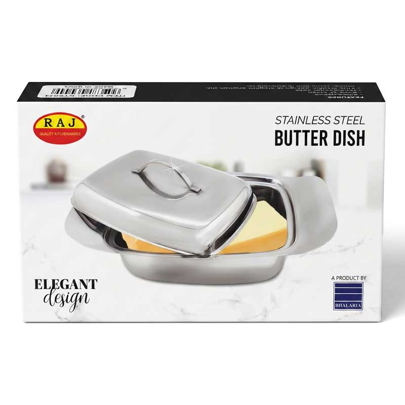 STEEL BUTTER DISH