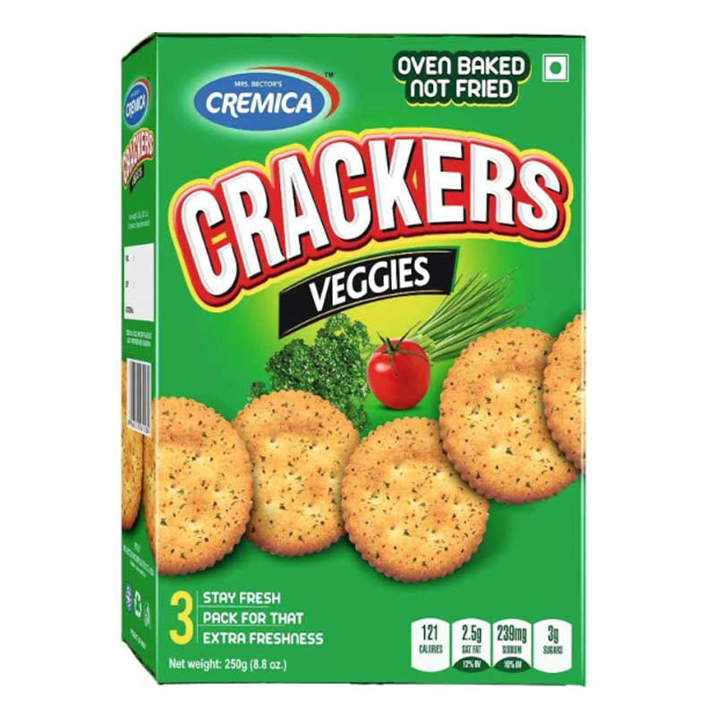 CREMICA  VEGGIES CRACKER 250GM