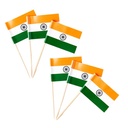 [0100016473] FLAG INDIA + BAMBOO STICK 20*28 PACK OF 6