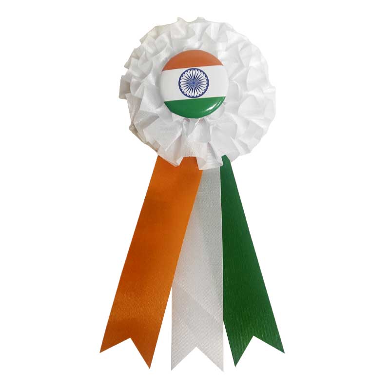 INDIA BADGE W/RIBBON 1PC