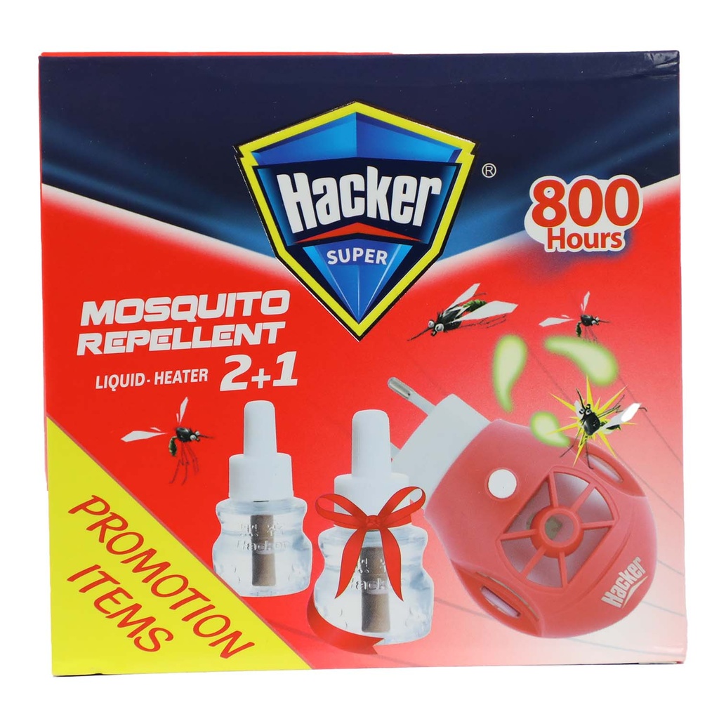 HACKER MOSQUITO REPELLENT 2+1 LIQUID E8926