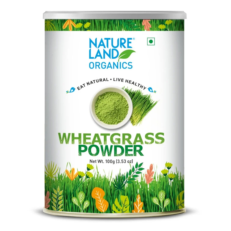 NATURE LAND WHEAT GRASS POWDER 100 GM