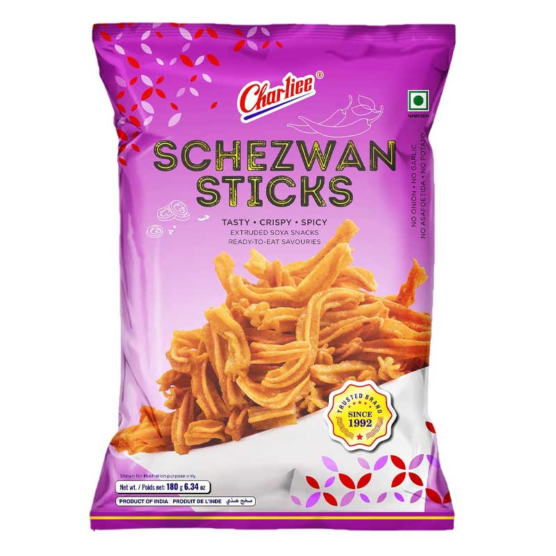 CHARLIEE SCHEZWAN STICKS 180GM