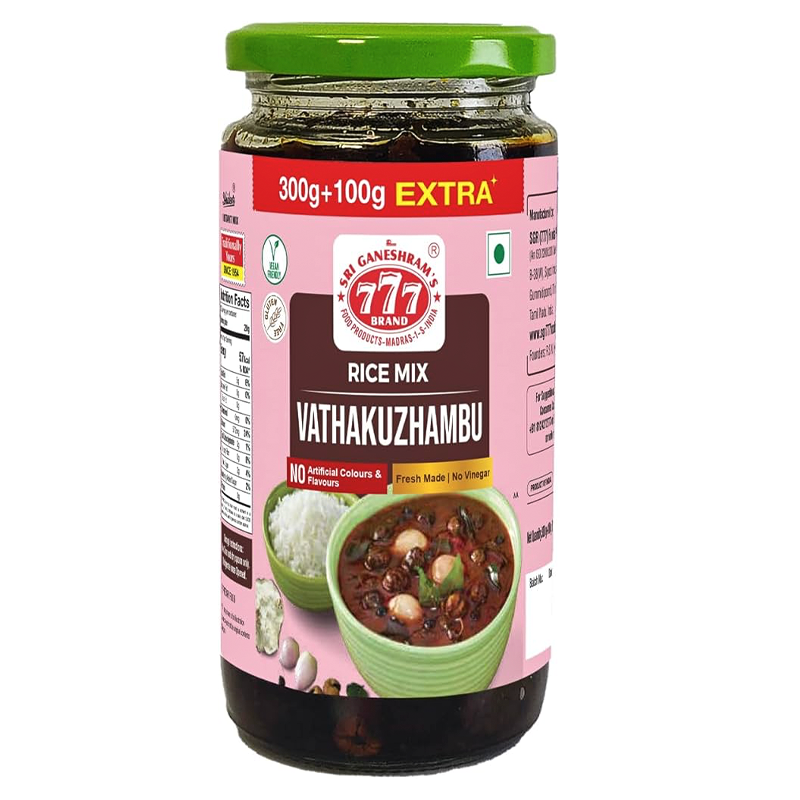 777 VATHAL KUZHAMBU RICE PASTE 400GM