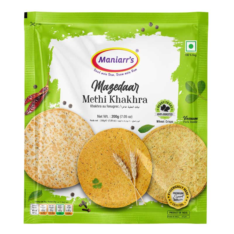 MANIARRS METHI KHAKHRA  200GM