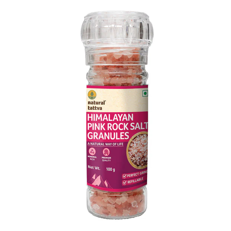 NATURAL TATTVA PINK SALT GRINDER 100GM