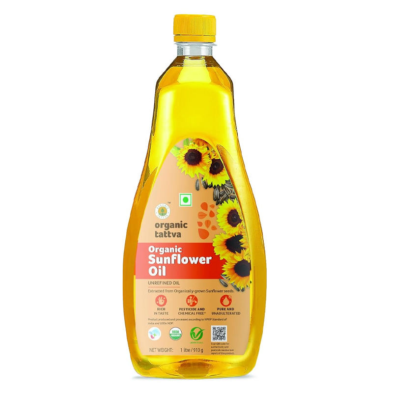 ORGANIC TATTVA SUNFLOWER OIL 910GM