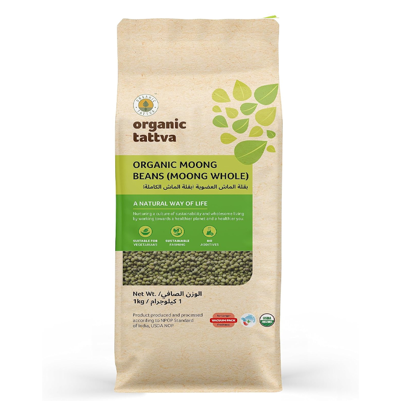 ORGANIC TATTVA MOONG BEANS 1KG