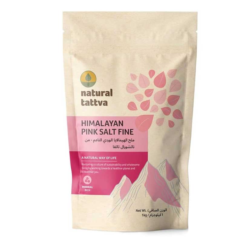 NATURAL TATTVA HIMALAYAN PINK FINE SALT  1KG