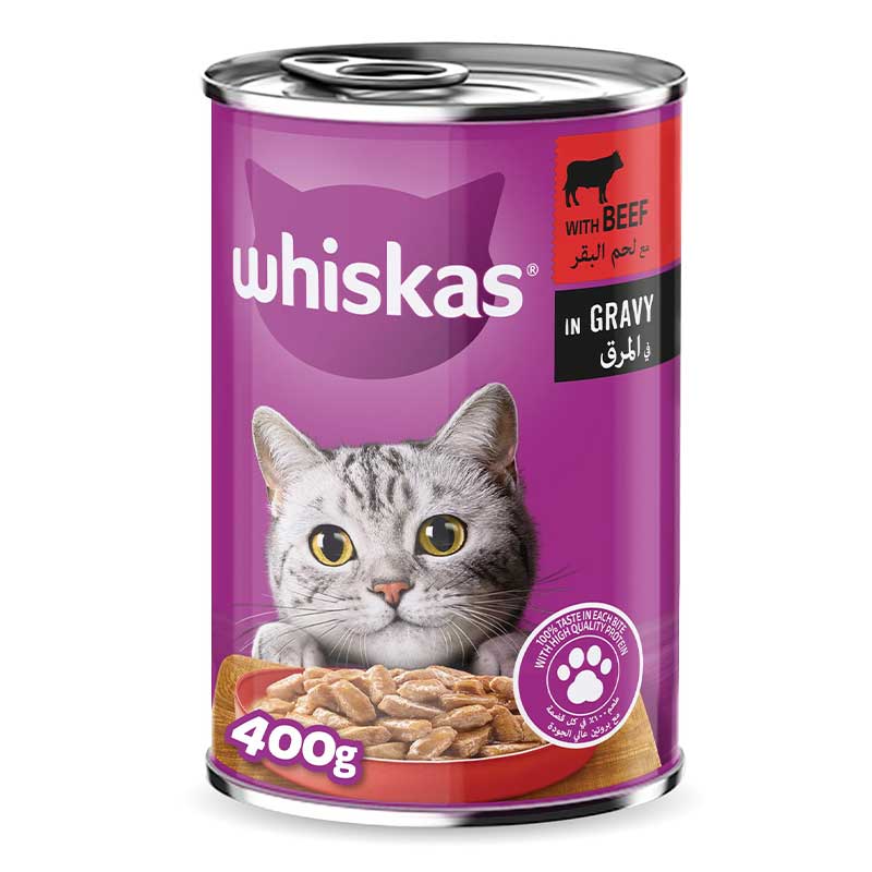 WHISKAS BEEF GRAVY 400GM