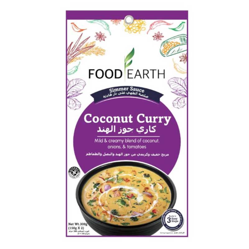 FOOD EARTH COCONUT CURRY SAUCE 300GM