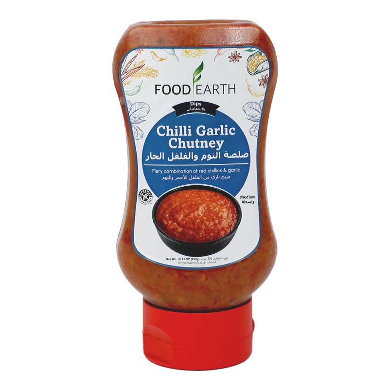 FOOD EARTH CHILLI GARLIC CHUTNEY 290GM
