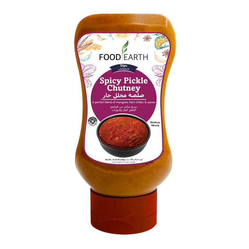 FOOD EARTH SPICY PICKLE CHUTNEY 290GM