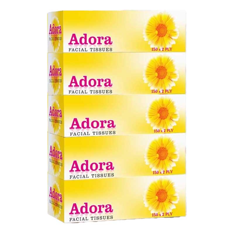 ADORA FACIAL TISSUES 5+1X150PLY
