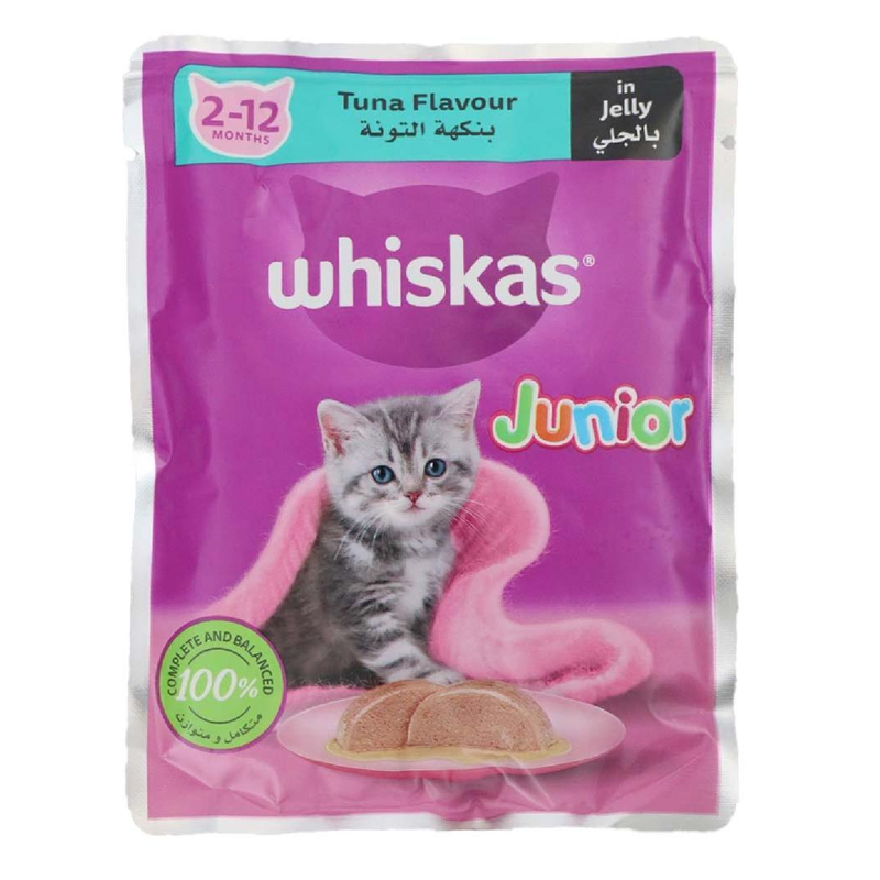 WHISKAS CAT FOOD TUNA FLAV 80GM