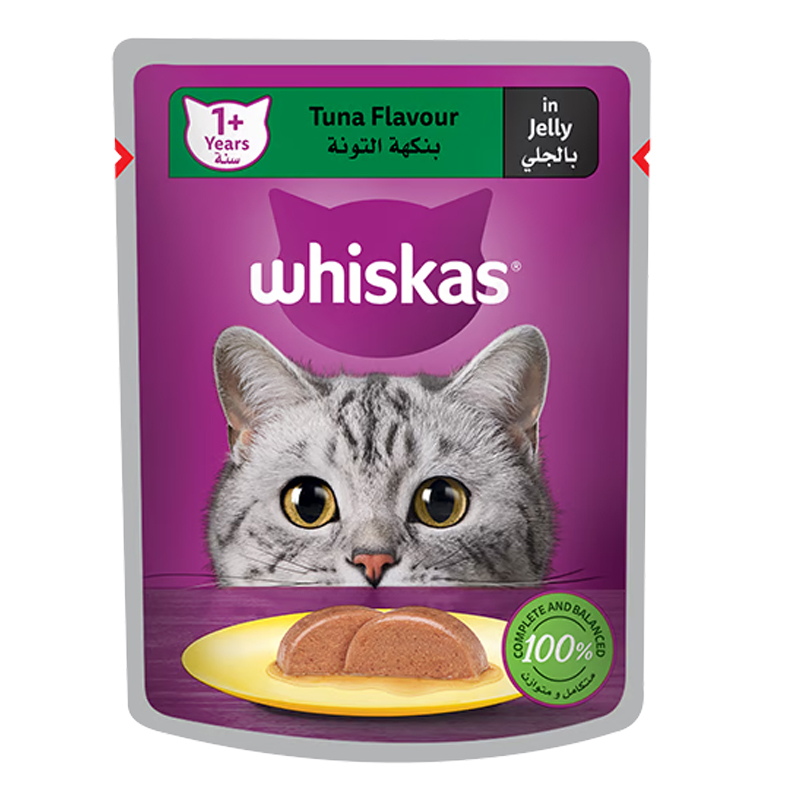 WHISKAS CAT FOOD TUNA FLAV 80GM