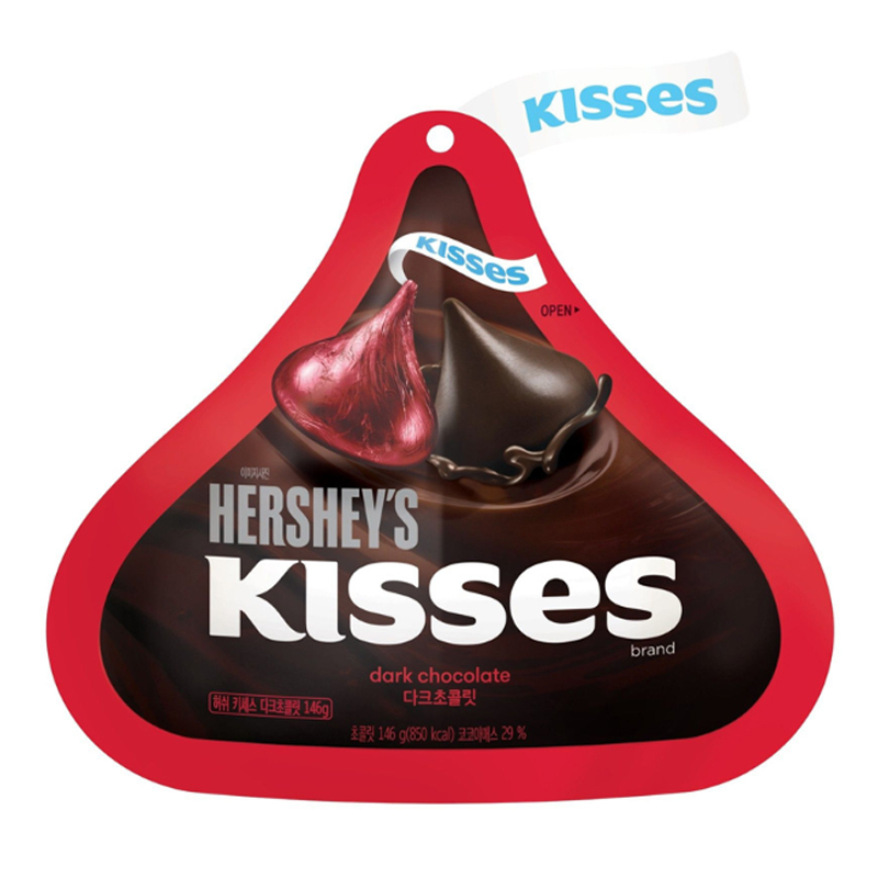 HERSHEYS KISSES DARK CHOCO 146GM