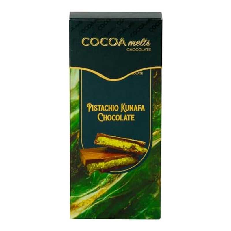 COCOA MELTS PISTACHIO KUNAFA CHOCOLATE 240GM