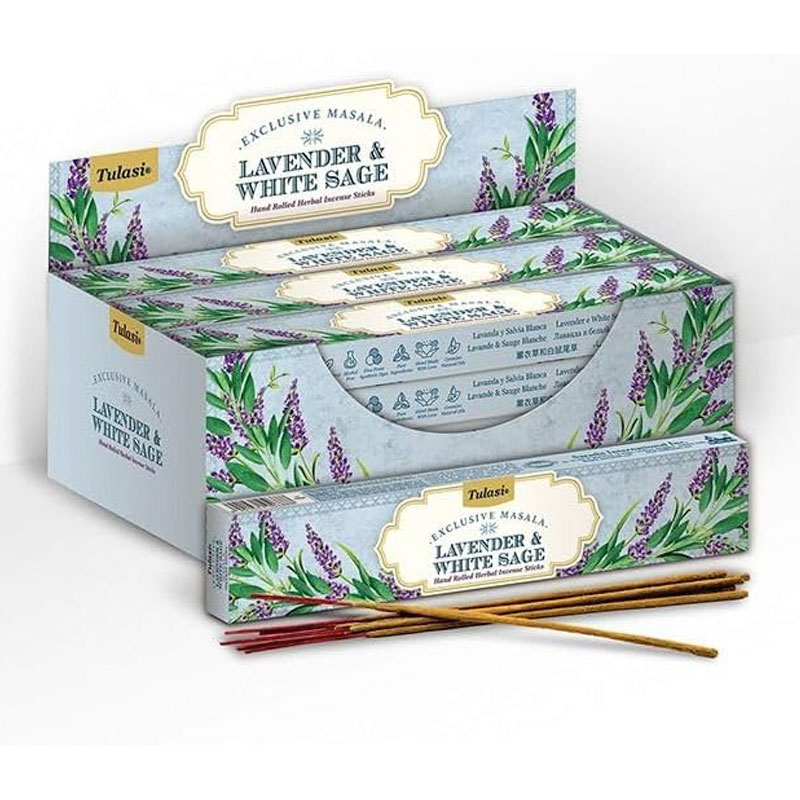 TULASI EXCLUSIVE MASALA LAVENDER &amp; WHITE SAGE 15GM