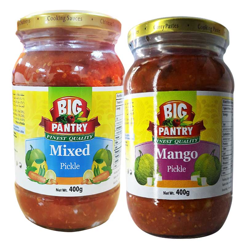 BIG PANTRY MIX PICKLE  + MANGO PICKLE 2X400GM