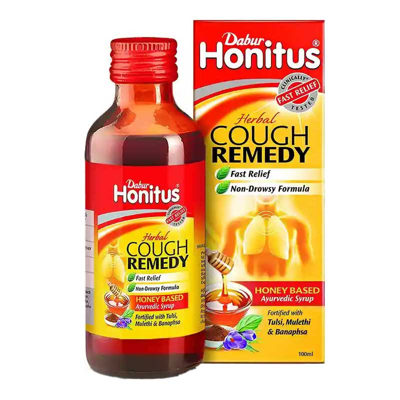 DABUR HONITUS HERBAL COUGH SYRP100ML
