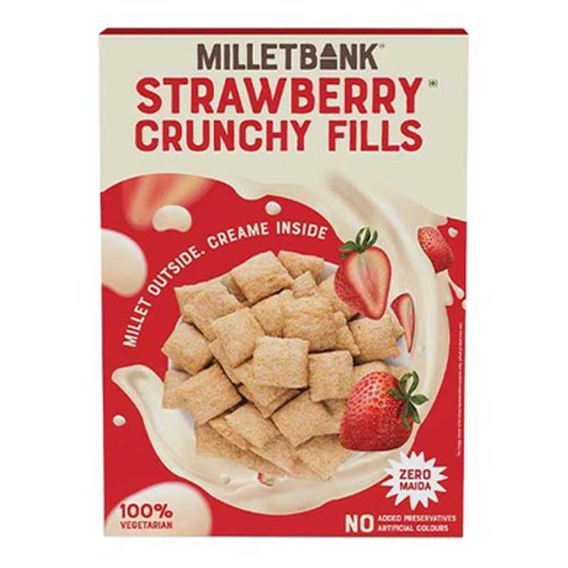 MILLET BANK STRAWBERRY FILLS CEREAL 250GM