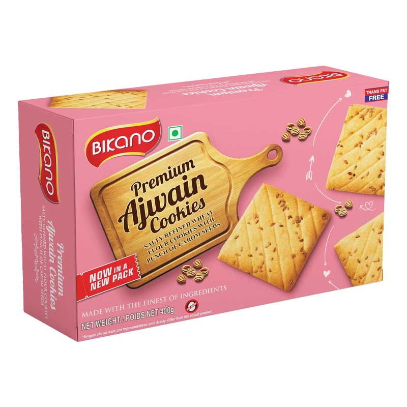 BIKANERVALA  AJWAIN COOKIES 400GM