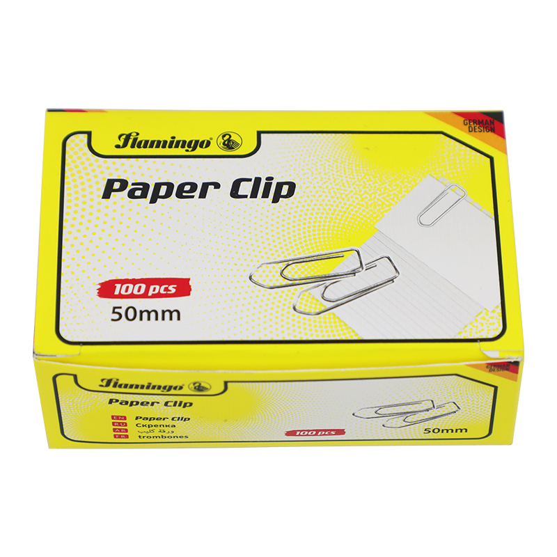 FLAMINGO 50MM PAPER CLIP 100PCS