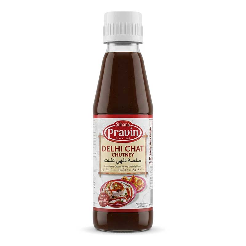 PRAVIN DELHI CHAAT CHUTNEY GLASS BTL 235GM