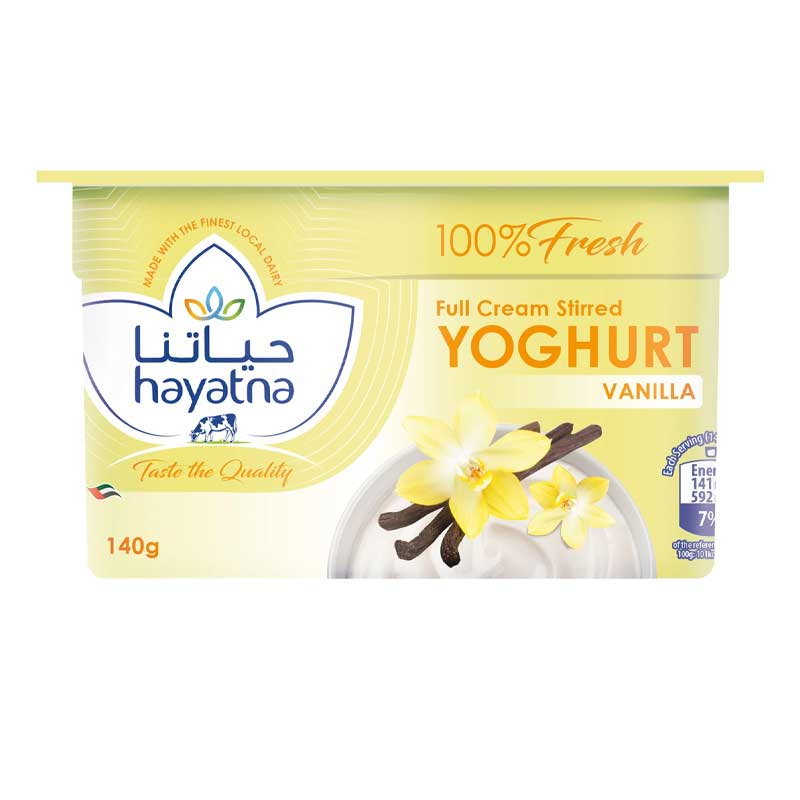 HAYATNA SET YOGHURTS VANILLA 140GM