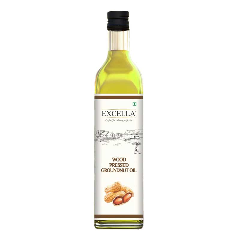 EXCELLA WOOD PRESSED GROUNDNUT OIL 1LTR
