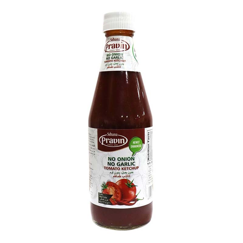 PRAVIN TOMATO KETCHUP NO ONION NO GARLIC 500GM