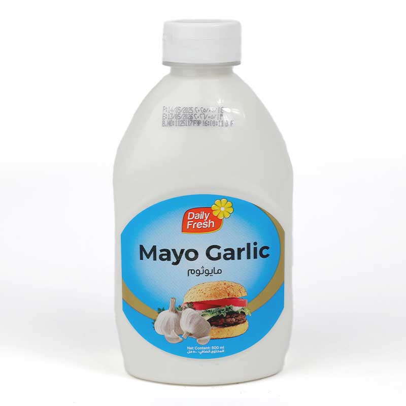 D/F MAYONNAISE SQUEEZY GARLIC 500ML