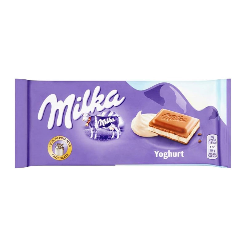 MILKA YOGHURT CHOCOLATE 100GM