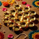 ZAYO LED DIYA STRING LIGHT GOLDEN